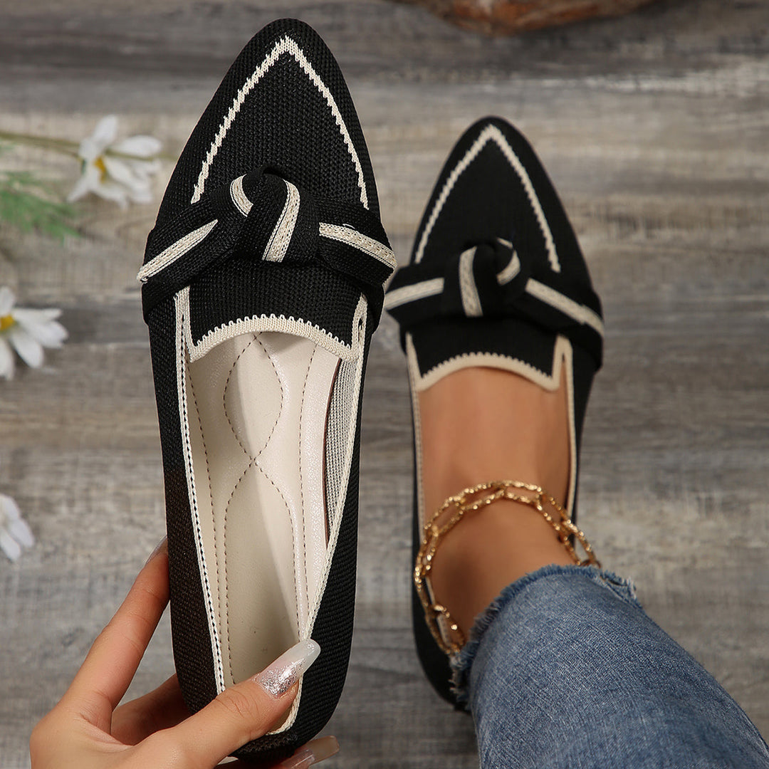 Serenna | Women’s Knit Pointed Toe Flats