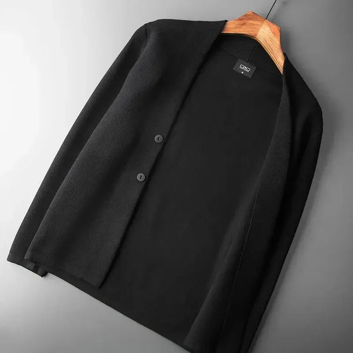 Rivanio | Men’s Ribbed Wool Blend Cardigan