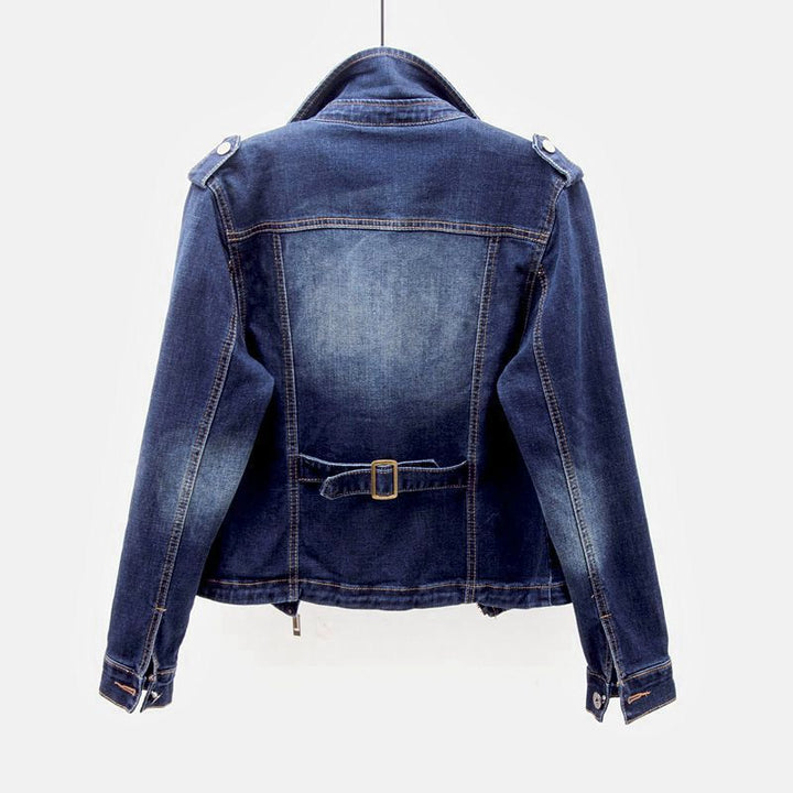 Valtero | Women’s Vintage Moto Denim Jacket