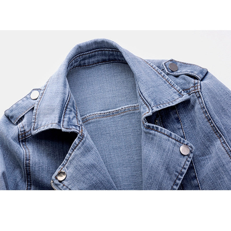 Valtero | Women’s Vintage Moto Denim Jacket