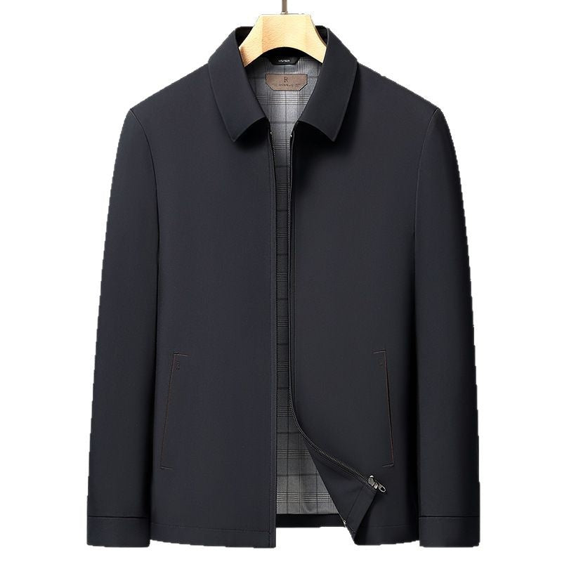 Silvanio | Men’s Wrinkle Free Silk Lapel Jacket