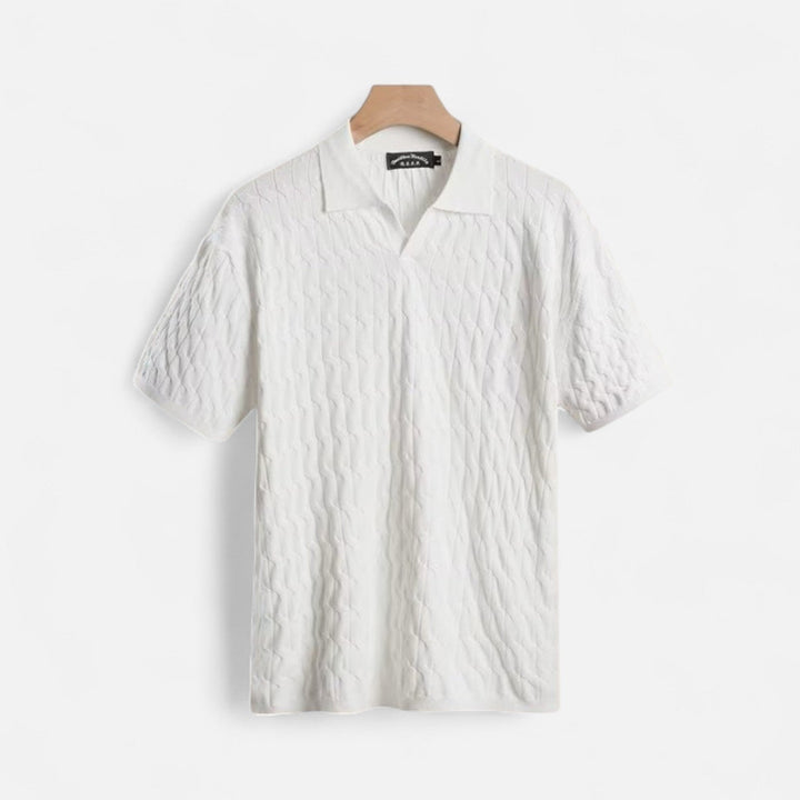 Marciano | Men’s Textured Cotton Polo Shirt