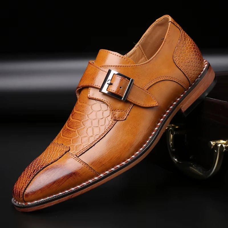 Marshall | Men’s Leather Monk Strap Loafers