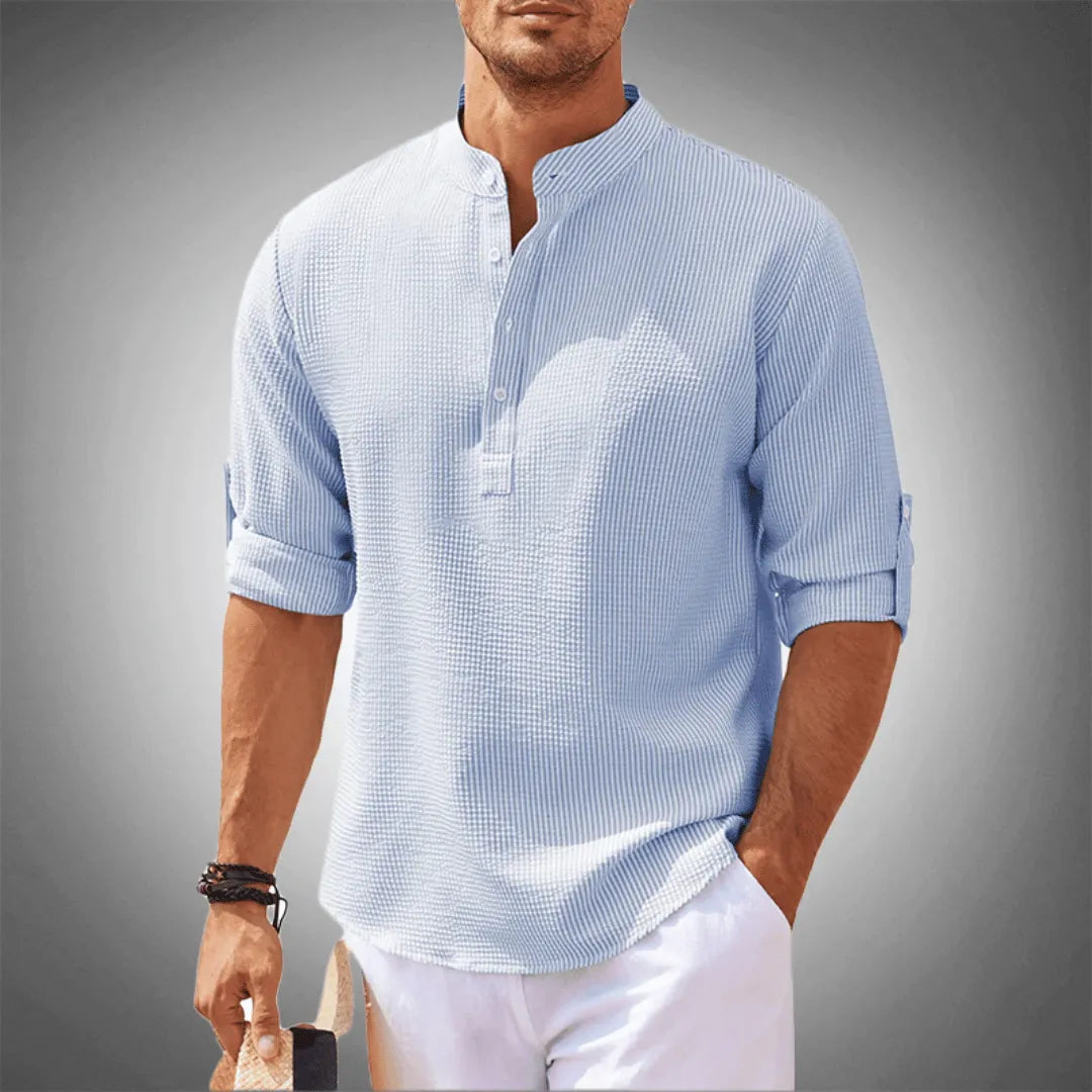Matteo | Men’s Premium Cotton-Linen Casual Shirt