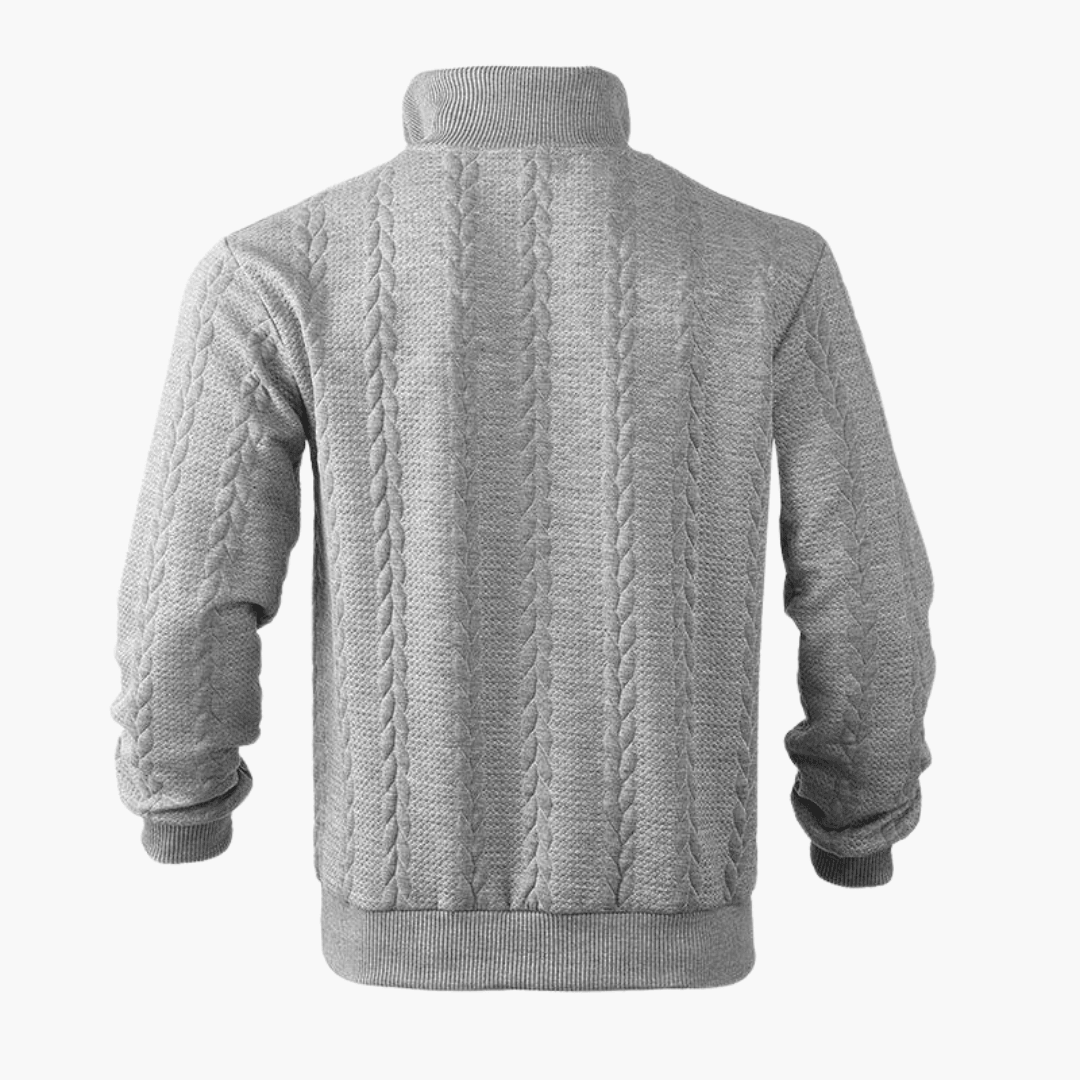 Calvin | Men’s Cable Knit Troyer Sweater