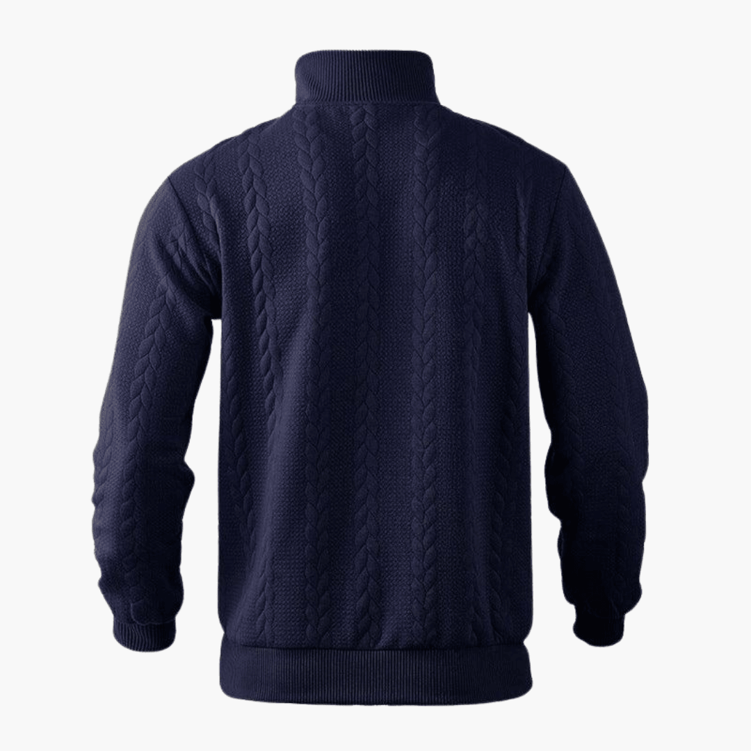 Calvin | Men’s Cable Knit Troyer Sweater