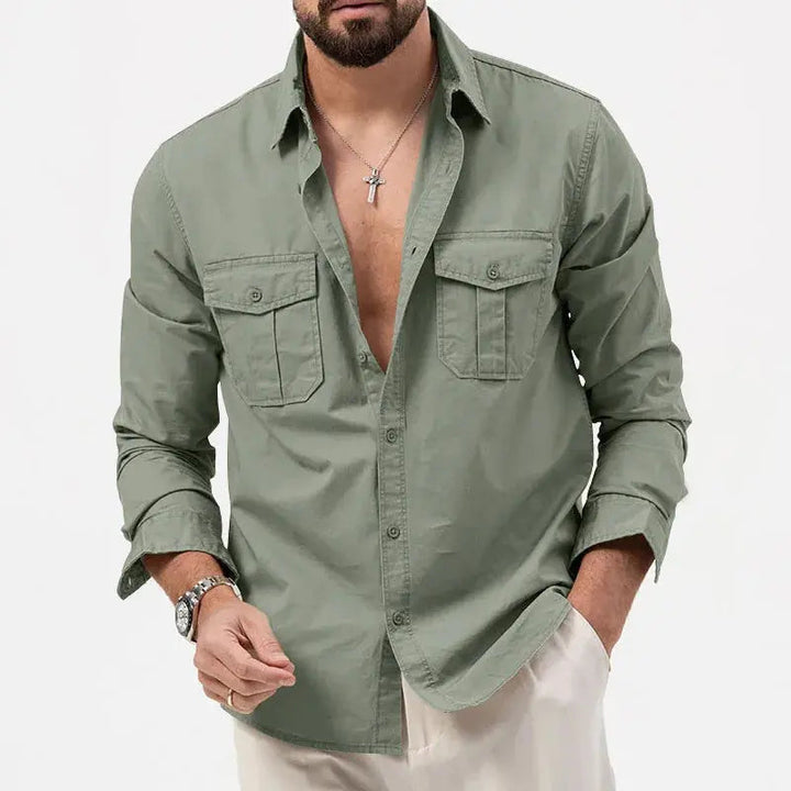 Lucen | Men’s Casual Long Sleeve Button-Up Shirt