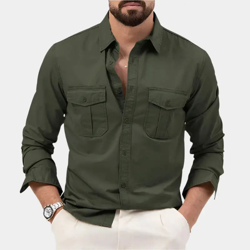 Lucen | Men’s Casual Long Sleeve Button-Up Shirt