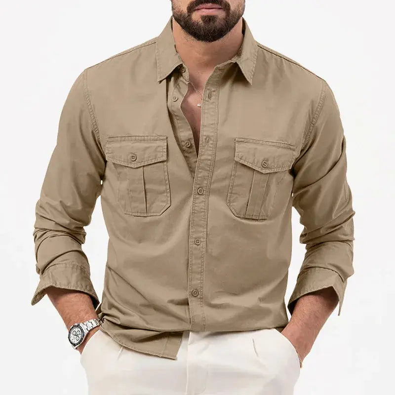 Lucen | Men’s Casual Long Sleeve Button-Up Shirt