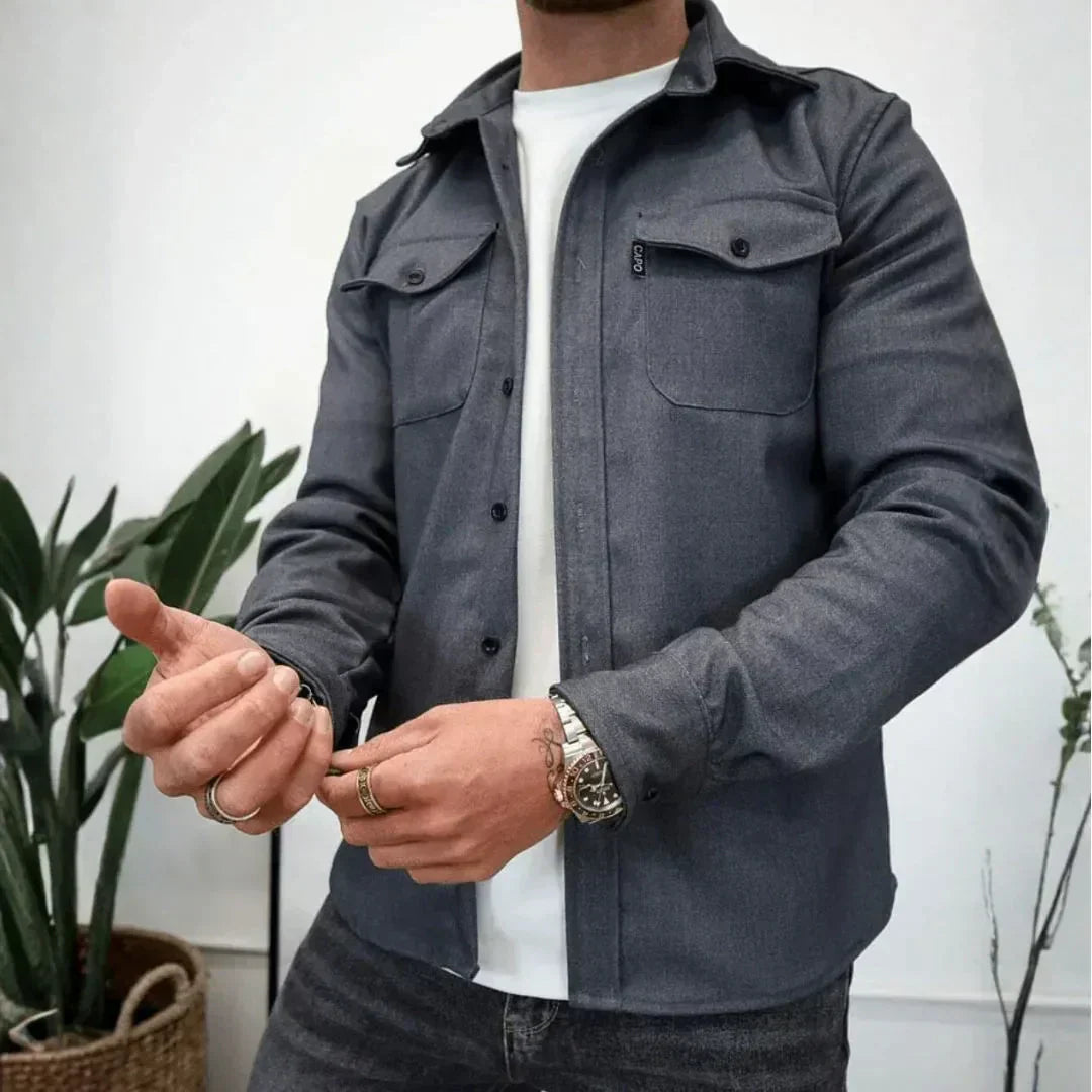 Alden | Men’s Structured Long-Sleeve Overshirt