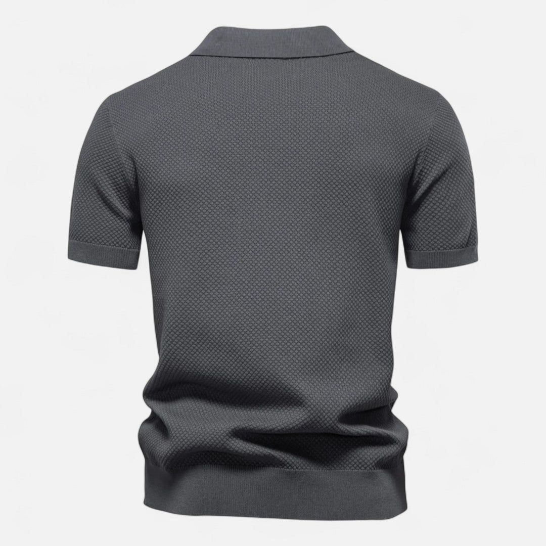 Corvello | Men’s Tailored Knit Polo Shirt