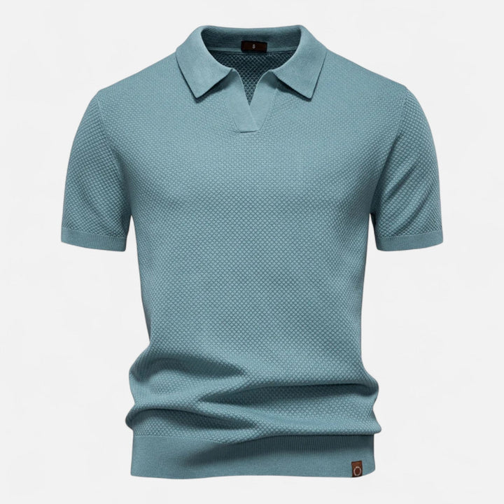 Corvello | Men’s Tailored Knit Polo Shirt