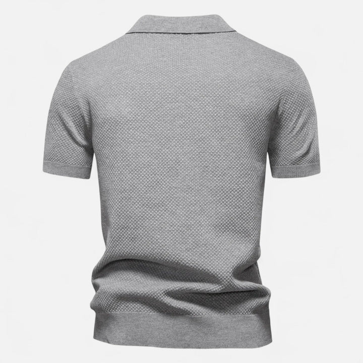Corvello | Men’s Tailored Knit Polo Shirt