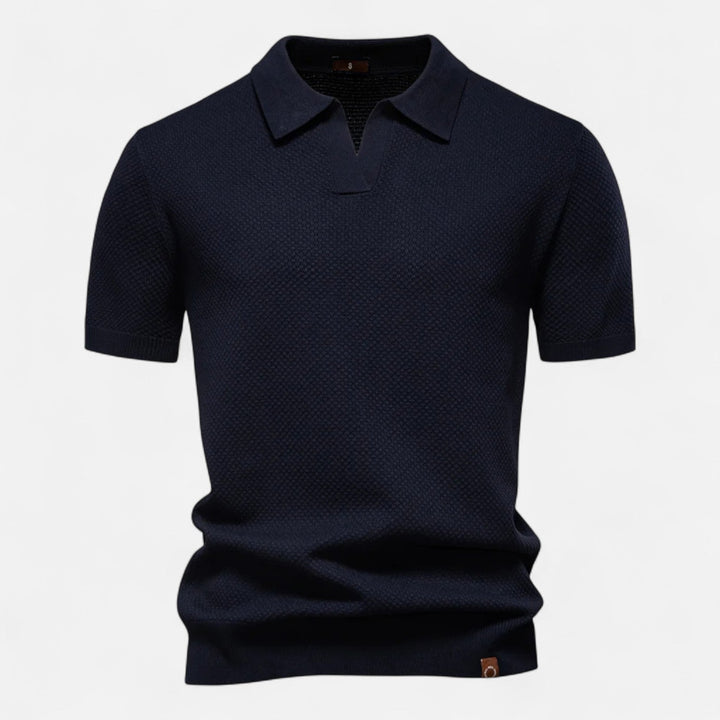 Corvello | Men’s Tailored Knit Polo Shirt