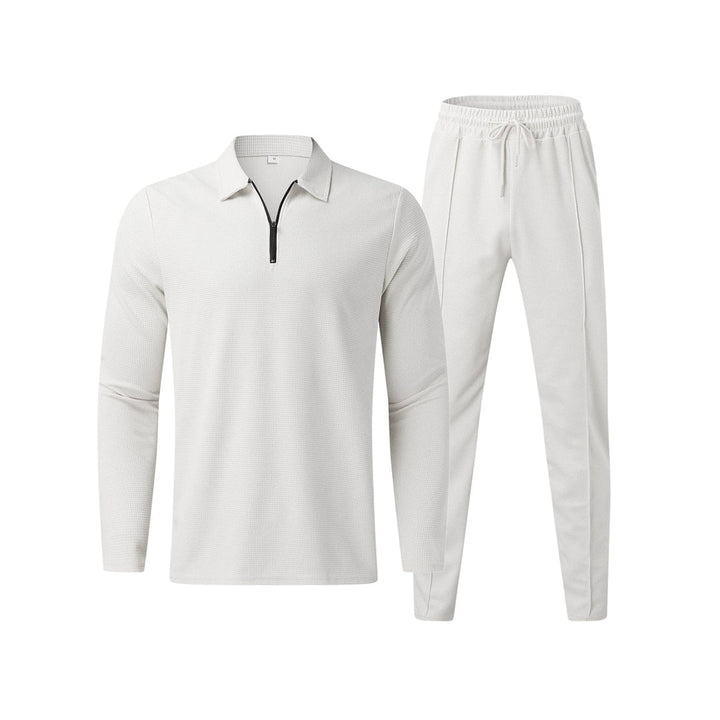 Cedric | Men’s Long Sleeve Polo Shirt and Trouser Set