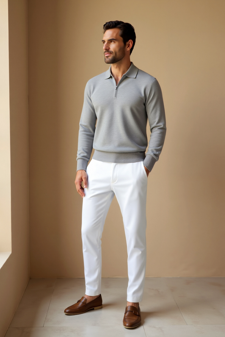 Stefano | Men’s Knit Polo Shirt with Modern Touch