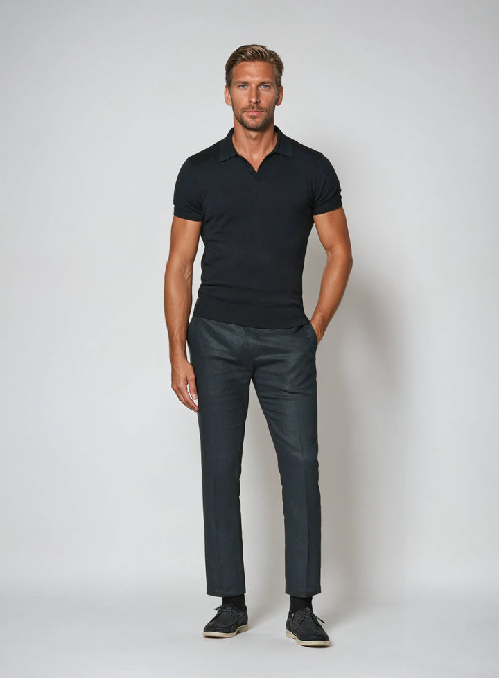 Ardino | Men’s Buttonless Knitted Polo