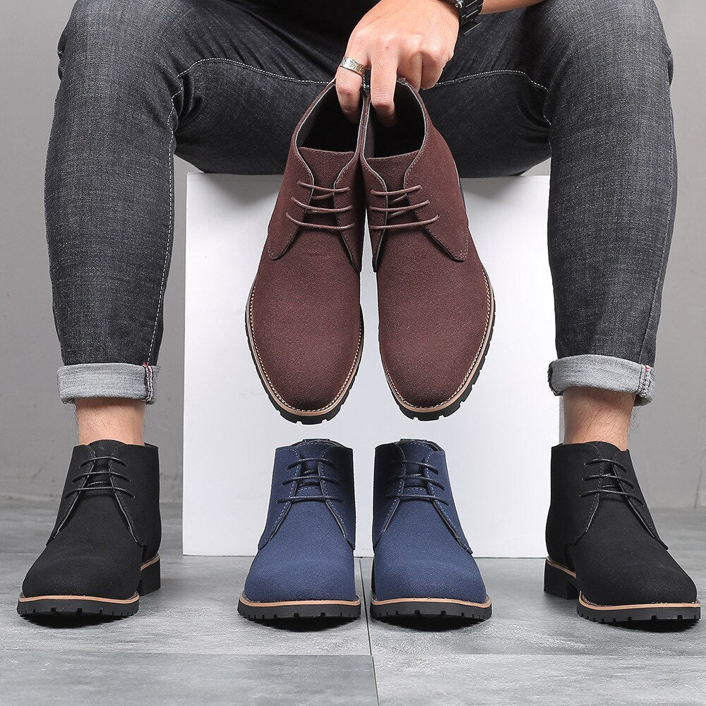 Rovento | Men’s Suede Ankle Shoes