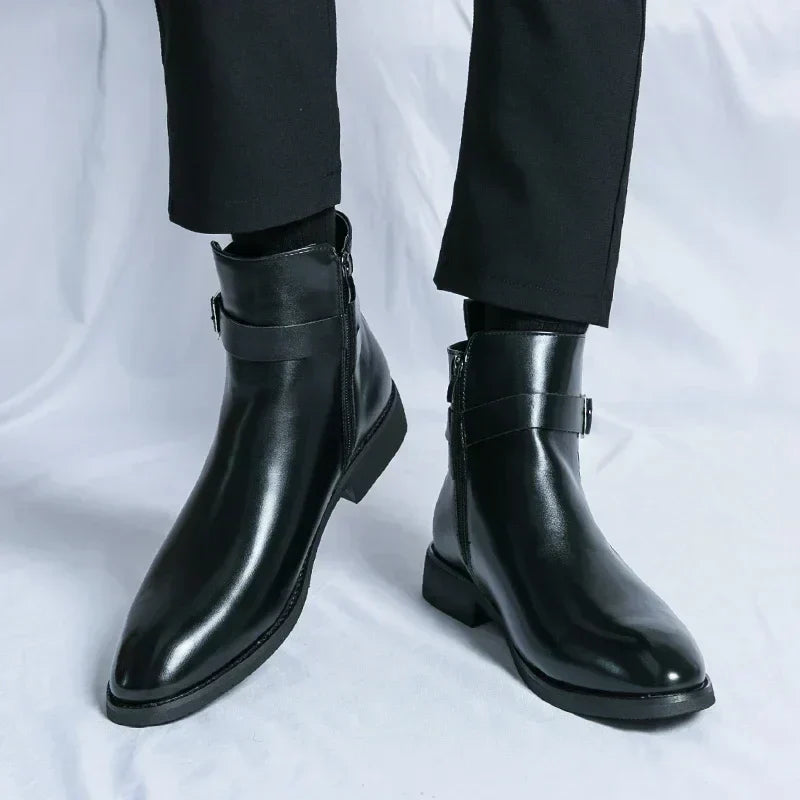 Flint | Men’s Chelsea Boots with Side Zipper
