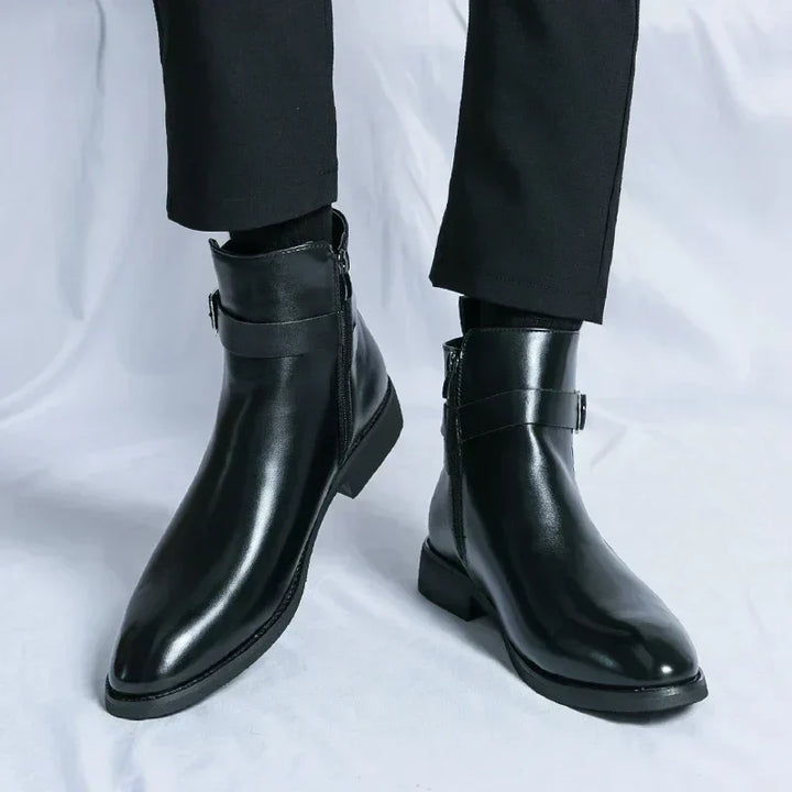 Flint | Men’s Chelsea Boots with Side Zipper