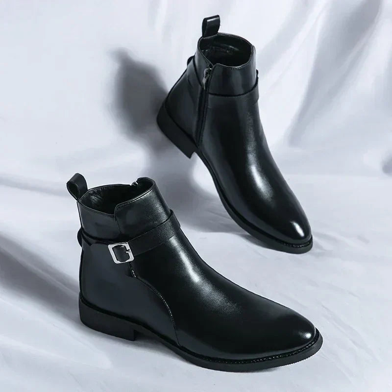 Flint | Men’s Chelsea Boots with Side Zipper