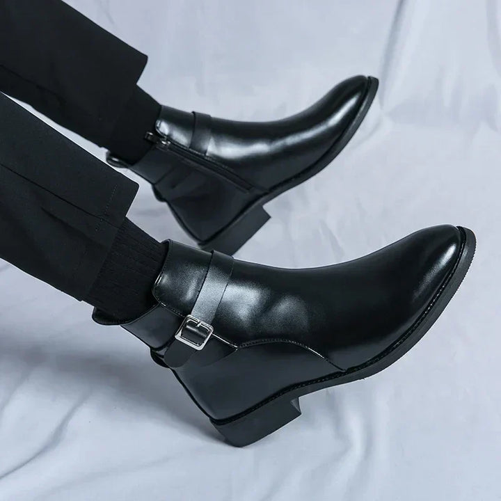 Flint | Men’s Chelsea Boots with Side Zipper
