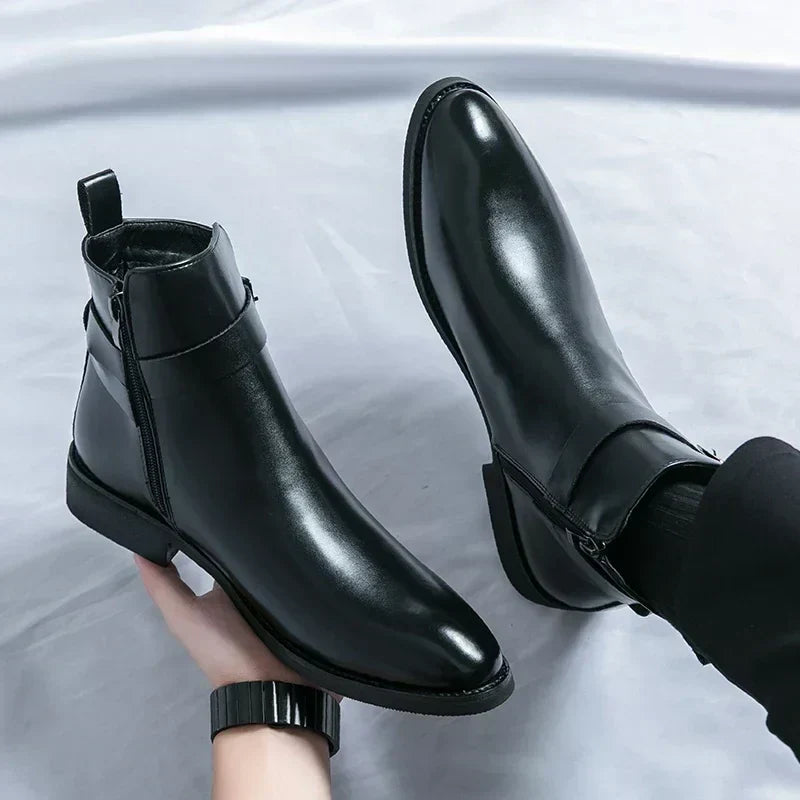 Flint | Men’s Chelsea Boots with Side Zipper
