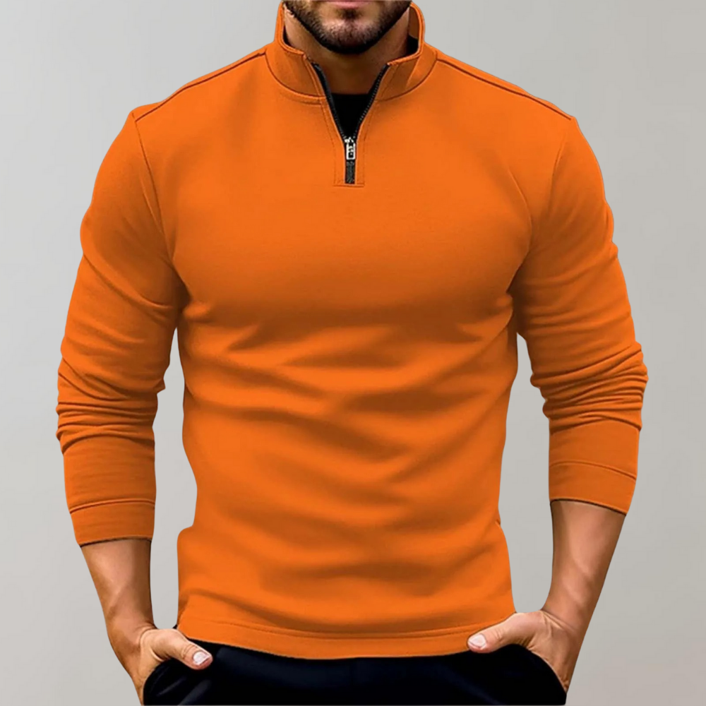 Lorvello | Men’s Half-Zip Lightweight Sweater