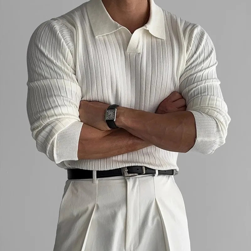Liverio | Men’s Ribbed Polo Shirt