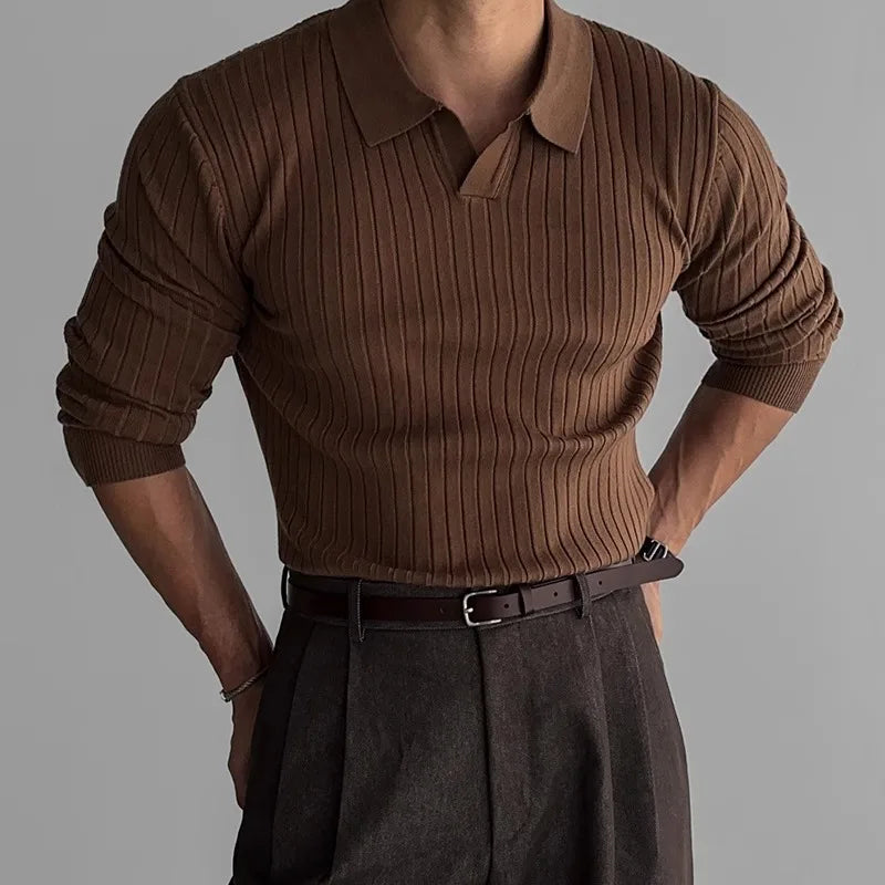 Liverio | Men’s Ribbed Polo Shirt