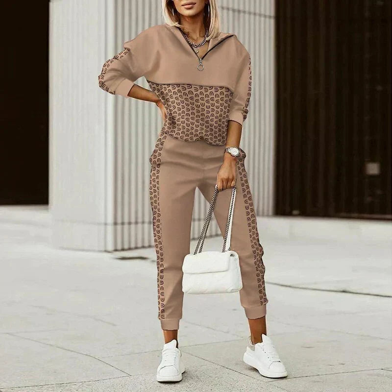 Alice | Women’s Casual Zip Hoodie &amp; Joggers Set