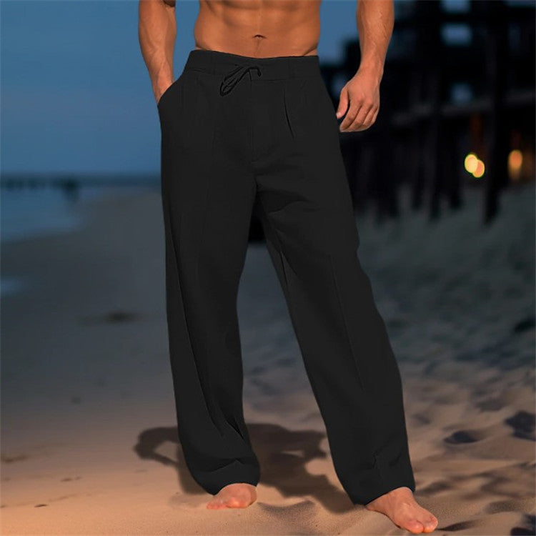 Brianie | Men’s Relaxed Fit Linen Trousers