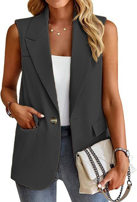 Vivian | Women’s Tailored Sleeveless Blazer Vest