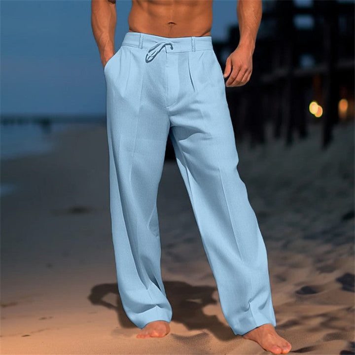 Brianie | Men’s Relaxed Fit Linen Trousers