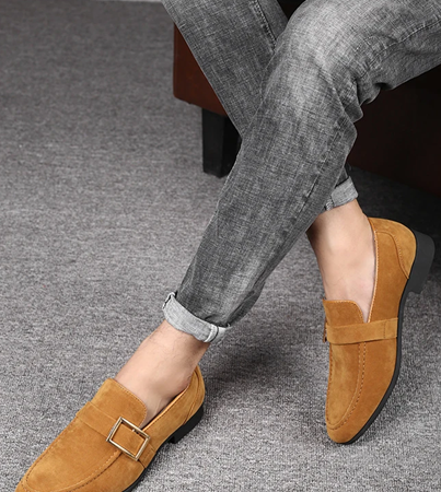 Lorvani | Men’s Suede Signature Loafers
