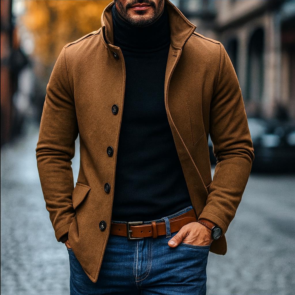 Prinde | Men’s Button Overcoat