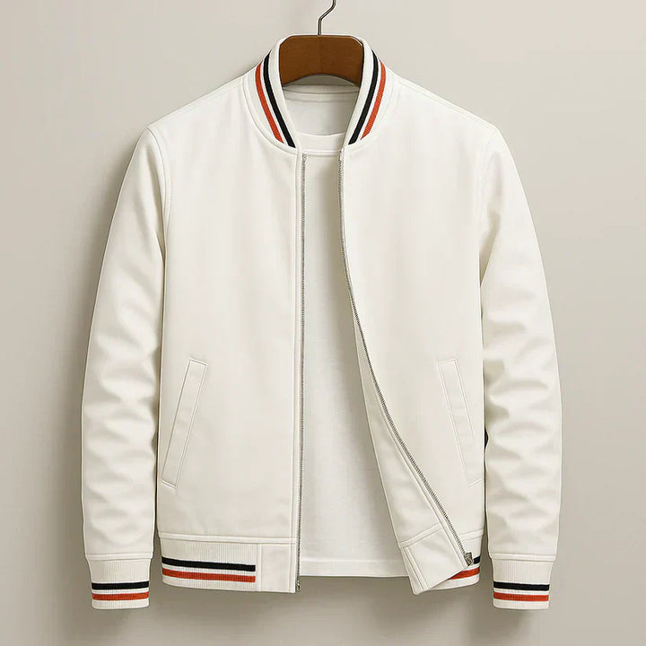 Ravino | Men’s Windproof Cotton-Blend Bomber Jacket
