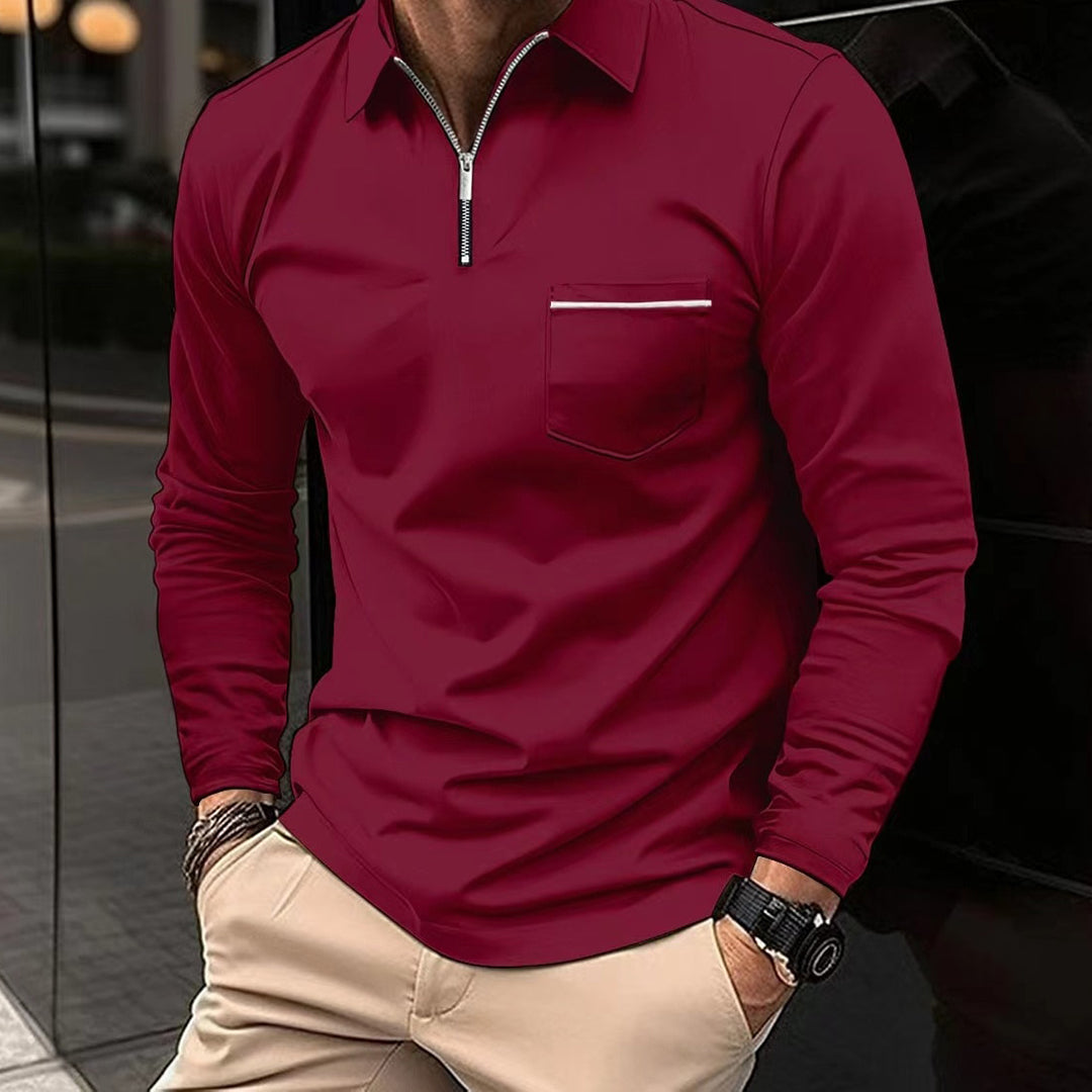 Lenono | Men’s Long Sleeve Polo Shirt