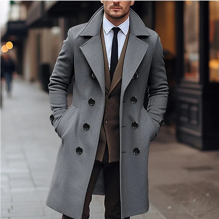 Reginald | Men’s Tailored Wool Blend Overcoat