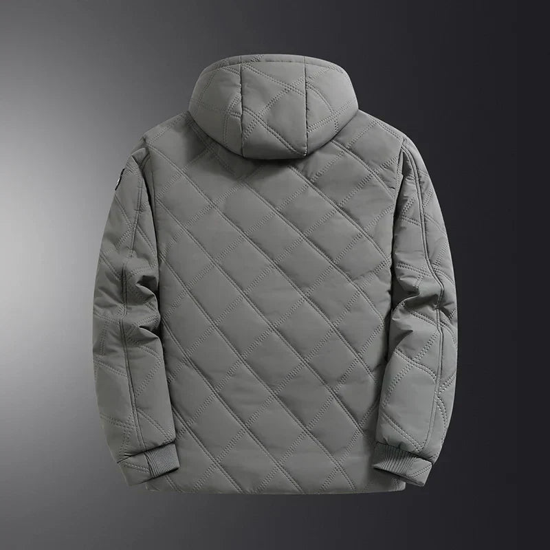 Colton | Men’s Quilted Plush Lined Hooded Jacket