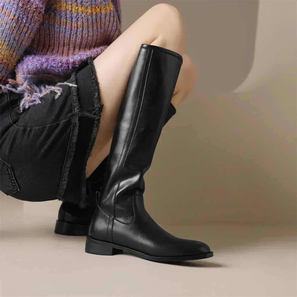 Stefani | Women’s Knee High Leather Boots