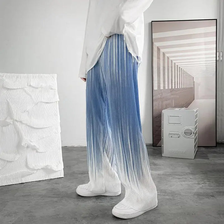 Scott | Men’s Gradient Pleated Ice Silk Pants