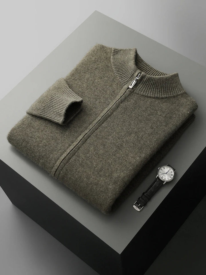 Lucento | Men’s Premium Merino Wool Cardigan