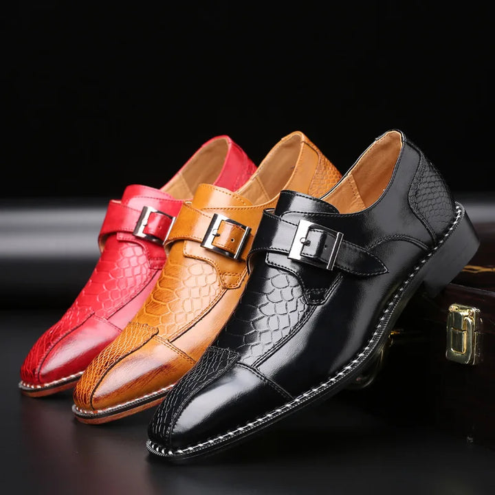 Marshall | Men’s Leather Monk Strap Loafers
