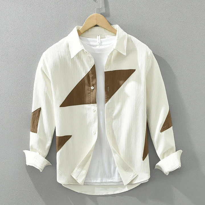 Juliano | Men’s Cotton Geometric Pattern Shirt