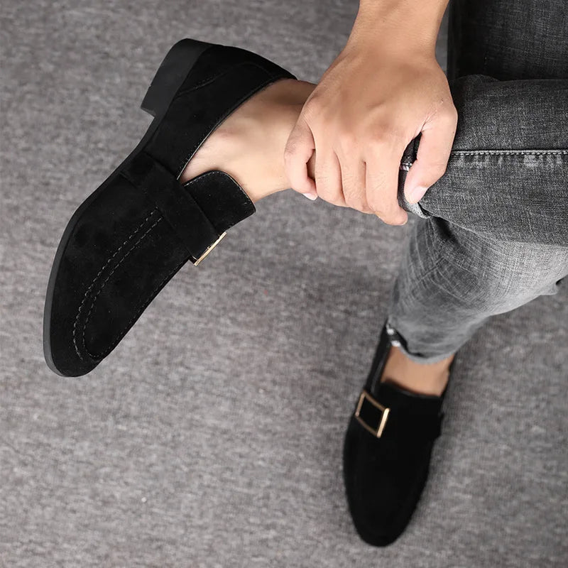 Lorvani | Men’s Suede Signature Loafers