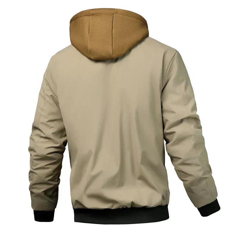 Clark | Men’s Quilted Hooded Bomber Jacket