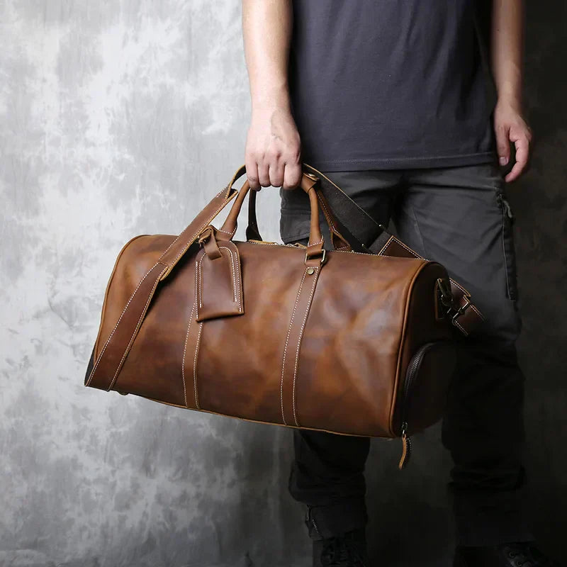 Denali | Men’s Premium Cowhide Leather Travel Duffel