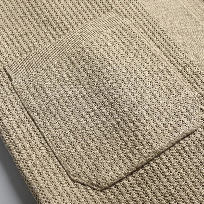 Arche | Men’s Ribbed Collared Cardigan