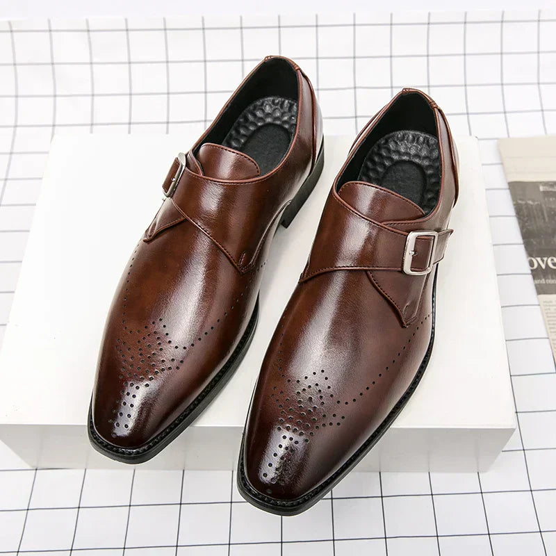 Eddy | Men’s Classic Monk Strap Dress Shoes